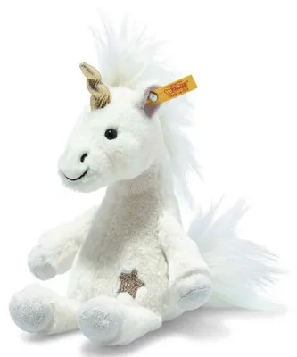 Produktbild von Steiff Kuscheltier Soft Cuddly Friends Schlenker-Einhorn Unica Weiß (20cm)