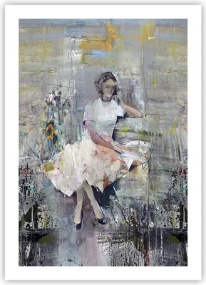 Produktbild von Poster - Poster ohne Rahmen - Zeitgenössisch Malerei Frau - 50x70 cm - Wand Bild - Wanddeko - Wandbilder - Kunstposter - Wandposter - Bilder - Kunstdruck - Wanddekoration - Wandbild - P2XPA50x70-4596