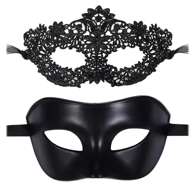 Image de Omgoods - Masques vénitiens pour Halloween et le carnaval, lot de 2/4/6/10