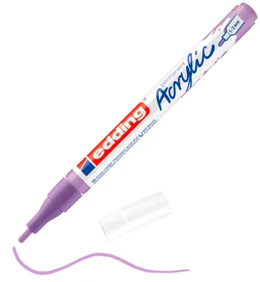 Produktbild von edding 5300 Acrylic "Acrylmarker - Fein", Strichbr. 1-2 mm Lavendel
