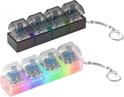 Produktbild von 2 Stück Tastatur Fidget Toys Erwachsene Set,Fidget Toys Tastatur Keyboard Fidget Toy Keychain Clicker Stressabbau Erwachsene Klicker Tastatur Anhänger