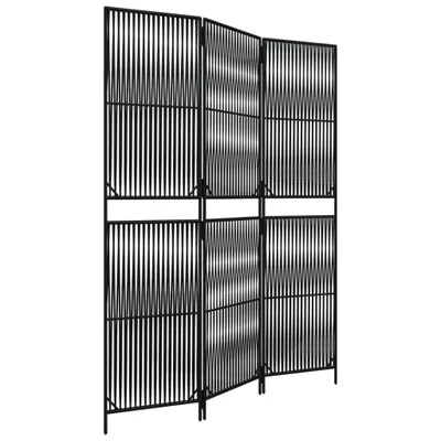 Obrázok produktu pre Paraván 3 panely čierny polyratan