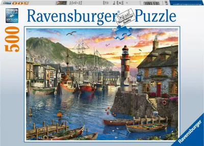 Immagine prodotto di Ravensburger - Puzzle Mattina nel porto 500 pezzi. 1