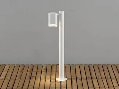 Produktbild von Konstsmide Modena Wegeleuchte weiß lackiertes Aluminium, klares Acrylglas, Reflektor 7517-250