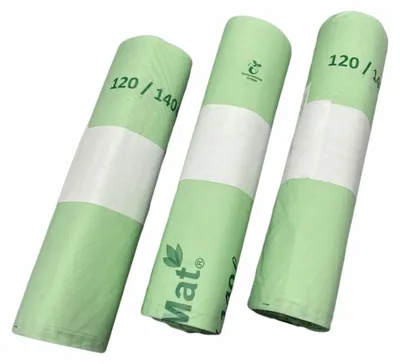 Produktbild von 10x BIOMAT kompostierbare Abfallbeutel für organische Abfälle | 120L / 140L 88x130cm