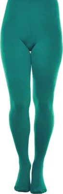 Produktbild von Aurellie Blickdichte und warm 60 DEN Mikrofaser Strumpfhose ohne Muster Mintgrün S