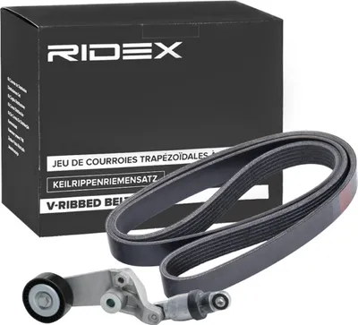 Produktbild von RIDEX 542R1003 Keilrippenriemensatz für TOYOTA AURIS (NRE15, ZZE15, ADE15, ZRE15, NDE15)