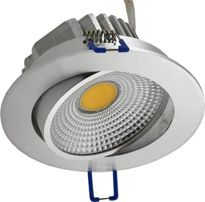 Produktbild von ChiliTec 20900 LED-Einbauleuchte "COB-7", 7W, 550lm ALU, 3000K, 75°, Ø109xT47mm,Rahmen chrom