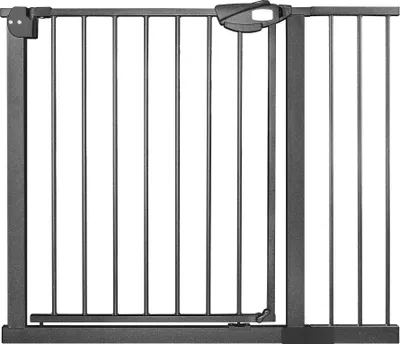 Produktbild von VA-Cerulean Treppenschutzgitter Türschutzgitter Treppengitter ohne Bohren Türgitter Baby Schutzgitter 85-95cm Schließt automatisch Gittertür aus Metall für Kindersicherheit, Schwarz