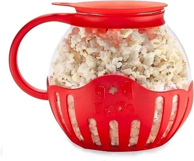 Produktbild von Silikon-Popcornschale, opvouwbar, spülmaschinenfest, hochtemperaturbeständig