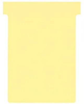 Produktbild von Nobo T-Steckkarten Gr.3 gelb (100), Gelb, 15 g, 93 mm, 20 mm, 160 mm, 16 g