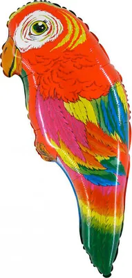 Produktbild von Folienballon, Roter Papagei, 74cm