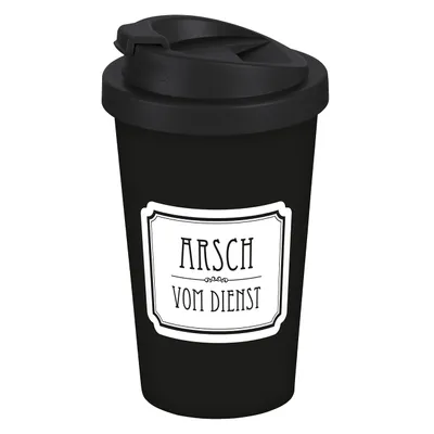 Produktbild von Coffee to go Becher Arsch vom Dienst 400ml