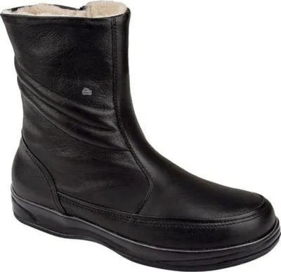 Produktbild von FINN COMFORT Cortina Herren Winterstiefel schwarz Glattleder Lammfellfutter - Größe: 41