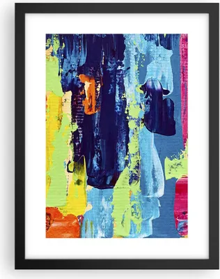 Produktbild von Gerahmtes Poster - Schwarzer Rahmen - Abstraktion Design Grafik - 30x40 cm - Wand Bild - Wanddeko - Wandbilder - Wandposter - Bilderrahmen - Bilder - Kunstdruck - Wandbild - P2BPA30x40-3131