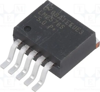 Immagine prodotto di 1x Convertitore DC/DC UEing: 4÷40V TO263-5, Uuscita: 5V, tipo buck, LM2576S-5.0/NOPB, regolatore di tensione