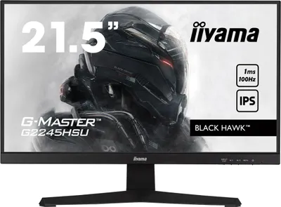 Produktbild von iiyama G-MASTER G2245HSU-B2, 54,6 cm (21.5"), 1920 x 1080 Pixel, Full HD, LED, 1 ms, Schwarz