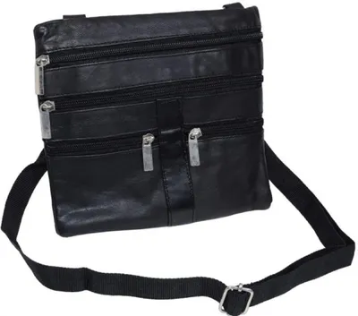 Produktbild von Schultertasche Neck Wallet Lamm Nappa Leder Farbe Schwarz