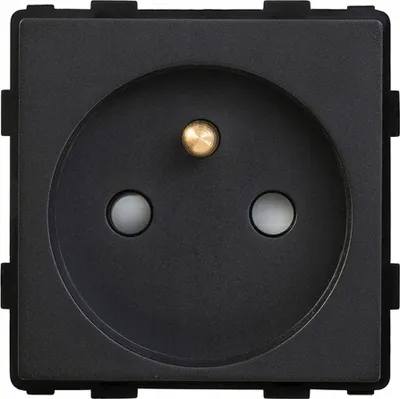 Produktbild von Wandsteckdoseneinsatz 230V schwarz RTX SH System