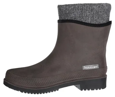Produktbild von Bockstiegel Damen Gummistiefel Regenstiefel Nicole mit Innenfutter – Stiefel in Lederoptik Gummistiefel mit herausnehmbarem Innenfutter in Braun Größe 36