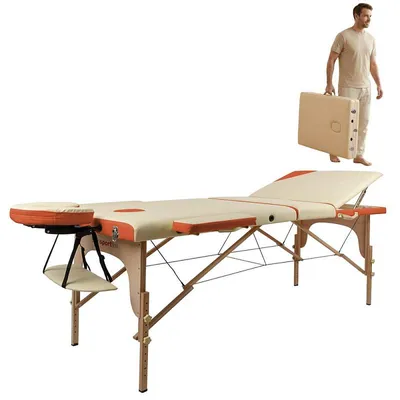 Obrázok produktu pre inSPORTline  Masážne lehátko, japonské, 195 x 70 x 62–84 cm, 3-dielne, drevené