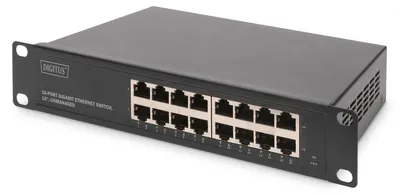Immagine prodotto di Digitus DN-80115-1 DIGITUS 10" Switch 16-Port Gigabit Ethernet Unmanaged