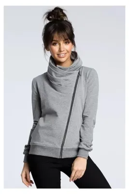 Obrázok produktu pre BeWear Dámska mikina na zips Bunlemphius B071 šedá XXL