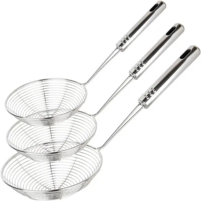 Produktbild von Schöpfkelle Mesh Küchensieb,mit Langem Griff und Hängen Loch