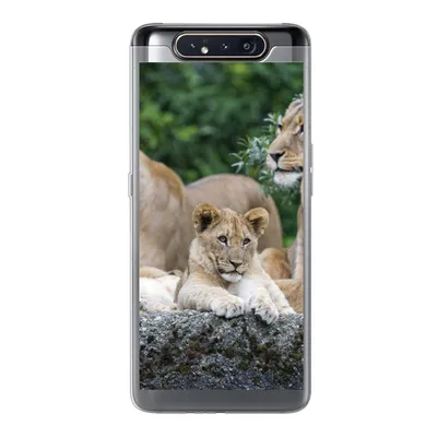Produktbild von MuchoWow® Handyhülle Schutzhülle Hülle für Samsung Galaxy A80 Löwen - Tiere - Jungtiere Silikon Softcase Handy Hülle - Schutzdeckel
