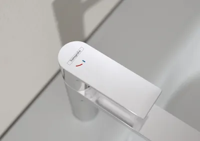 Immagine prodotto di hansgrohe Rebris E Mitigeur monocommandé pour lavabo 240 CoolStart pour vasque, saillie : 169 mm, sans vidage, chromé, 72583000, 72583000