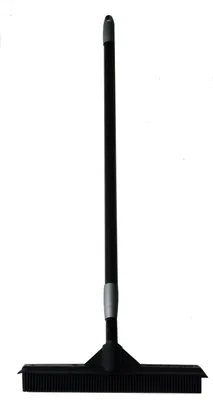 Produktbild von Gummi-Besen Friseur-Besen Feger Schrubber Abzieher reiner Natur-Gummi Stiel150cm