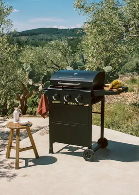 Produktbild von BBQ GAS BURNER - 9kW Gasgrill mit 3 Brennern und klappbarem Tisch