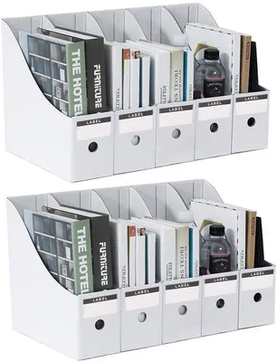 Image de Organiseur de bureau A4, 10 compartiments, pour l'école ou le bureau, 9 x 26 x 27 cm
