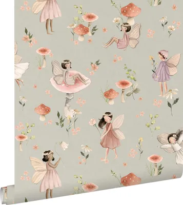 Zdjęcie produktu dla ESTAhome tapeta wróżki różowy i niebieskozielony 50 x 900 cm