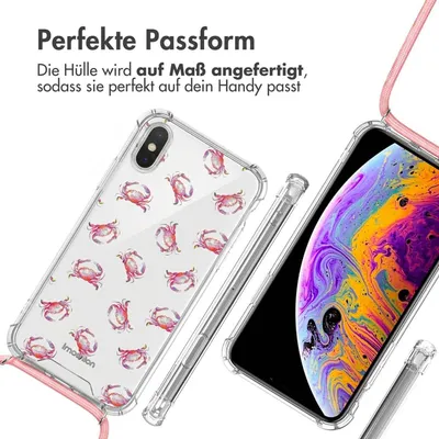 Immagine prodotto di Custodia di design imoshion con cinturino iPhone X / Xs - Crab Watercolor
