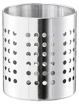 Immagine prodotto di ZELLER PRESENT Besteckkorb Edelstahl 13cm Ø12cm silber silberfarben