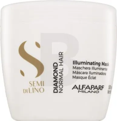 Produktbild von Alfaparf Milano Semi Di Lino Diamond Illuminating Mask pflegende Haarmaske für den Haarglanz 500 ml