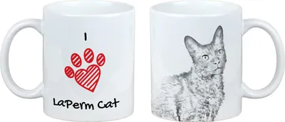 Image de Laperm - Tasse avec chat, adorable tasse avec graphisme, cadeau avec votre photo de la marque Art-Dog