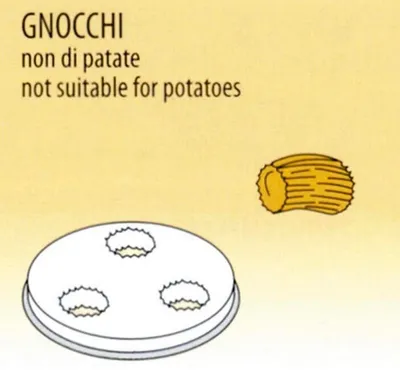 Produktbild von Nudelform Gnocchi für Nudelmaschine 1,5kg
