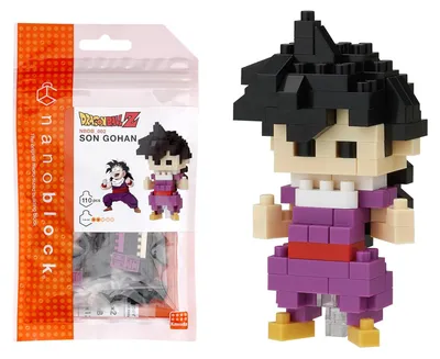 Imagen del producto de BANDAI - Nanoblock - Figura - Dragon Ball Z - Son Gohan - Mini figura de construcción, Pix