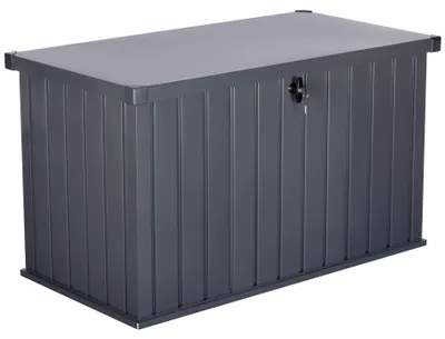 Produktbild von Auflagenbox 436L Gartenbox Kissenbox Metall Gartentruhe mit Schloss
