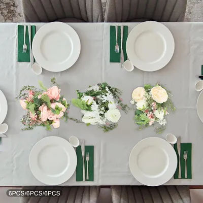Image de Ensemble de 6 guirlandes de roses artificielles "Champagne", de 1,8 mètre de long, pour créer un mur floral