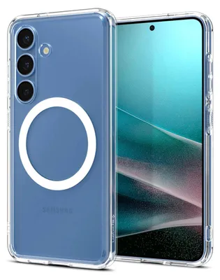 Produktbild von Spigen Ultra Hybrid (MagFit), Cover, Samsung, Galaxy S25, 15,8 cm (6.2"), Transparent, Weiß