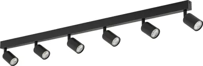 Produktbild von Tk Lighting Deckenstrahler Top, Schwarz, 127 Cm, 6 Flg., Metall, Gu10