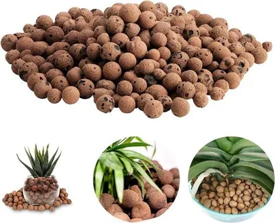 Image de Substrat d'hydroculture à gros grains pour plantes - 1 litre - Granulés végétaux 5-8 mm