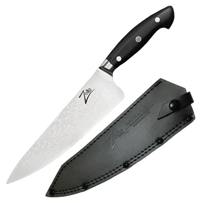 Image de Zelite Couteau Cuisine, Couteau de Chef en Acier Inoxydable, Kit Couteau Cuisine Professionnelle de 20,3 cm, Couteau de Chef Aiguisé, Couteau de type japonais, Couteaux de Cuisine avec Lame Ultra Tranchante