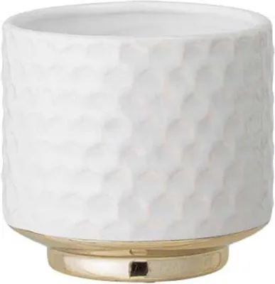 Zdjęcie produktu dla Mała biała doniczka ceramiczna
