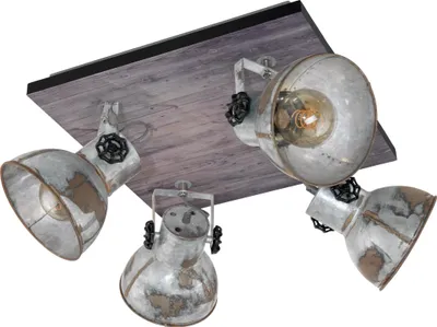 Produktbild von BARNSTAPLE Spot - L45 x B45 cm - braun-patina, schwarz - 4X40W exkl. - IP20
