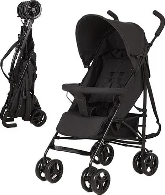 Produktbild von Novi Nick Buggy – ab 6 Monaten – leicht & kompakt faltbar – Liegefunktion – 5-Punkt-Gurt - Schwarz