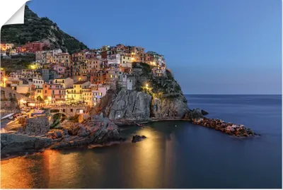Produktbild von ARTland Poster Cinque Terre Manarola Größe: 30x20 cm